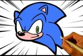 How to Draw Sonic the Hedgehog I Cartoon Drawing Animation