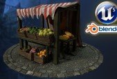Blender to Unreal Engine 5 - 3D Props - Medieval Market