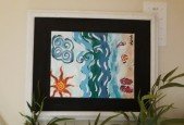 Beginner Painting with Acrylic kids or adults - Beach Scene