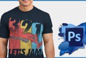 Step-by-step learning t-shirt design by example for Merch