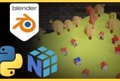 Procedurally generated scenes with Blender, Python NumPy
