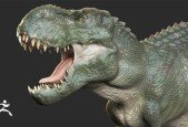 Realistic Dinosaur Sculpting Texturing in Zbrush for Film