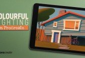 Create Suny scene in Procreate