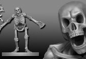 Sculpt a 3D printable Skeleton model in Zbrush