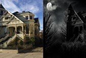 Photoshop CC- Create a Spooky Haunted-House in one hour
