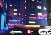 Blender Cyberpunk in Unity HDRP