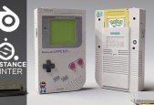Creating a Nintendo GameBoy in Blender and Substance Painter