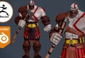 Sculpting Stylized Character Kratos In Zbrush