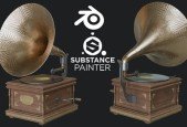 Creating a Gramophone in Blender and Substance Painter