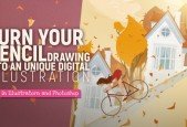 Create atmospheric digital art from your pencil sketch
