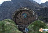 Blender Photoshop 3D Modelling a Hobbit Door
