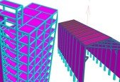 Practical StaadPro connect G+9 bldg steel warehouse design