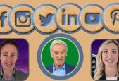 Facebook, Instagram, Twitter, YouTube, LinkedIn Pinterest