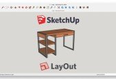SketchUp furniture modeling + technical docs in LayOut