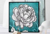 Vintage Look Floral Ink Drawing Procreate Brushes Included