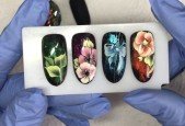 One Stroke nail art for beginners