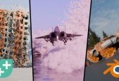 Blender 4 Visual Effects- Explosions, Destruction Physics