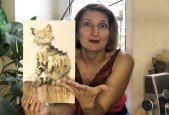 Watercolor Painting- Drawing and Painting a cute cat