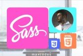 Build Social Media Navbars with SCSS CSS Grid FlexBox.