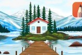 Learn Lake House Digital Painting using Autodesk Sketchbook